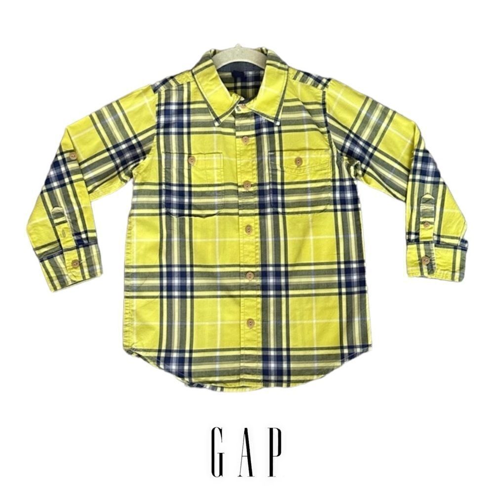 GAP Kids | Yellow/Blue | PLAID SHIRT